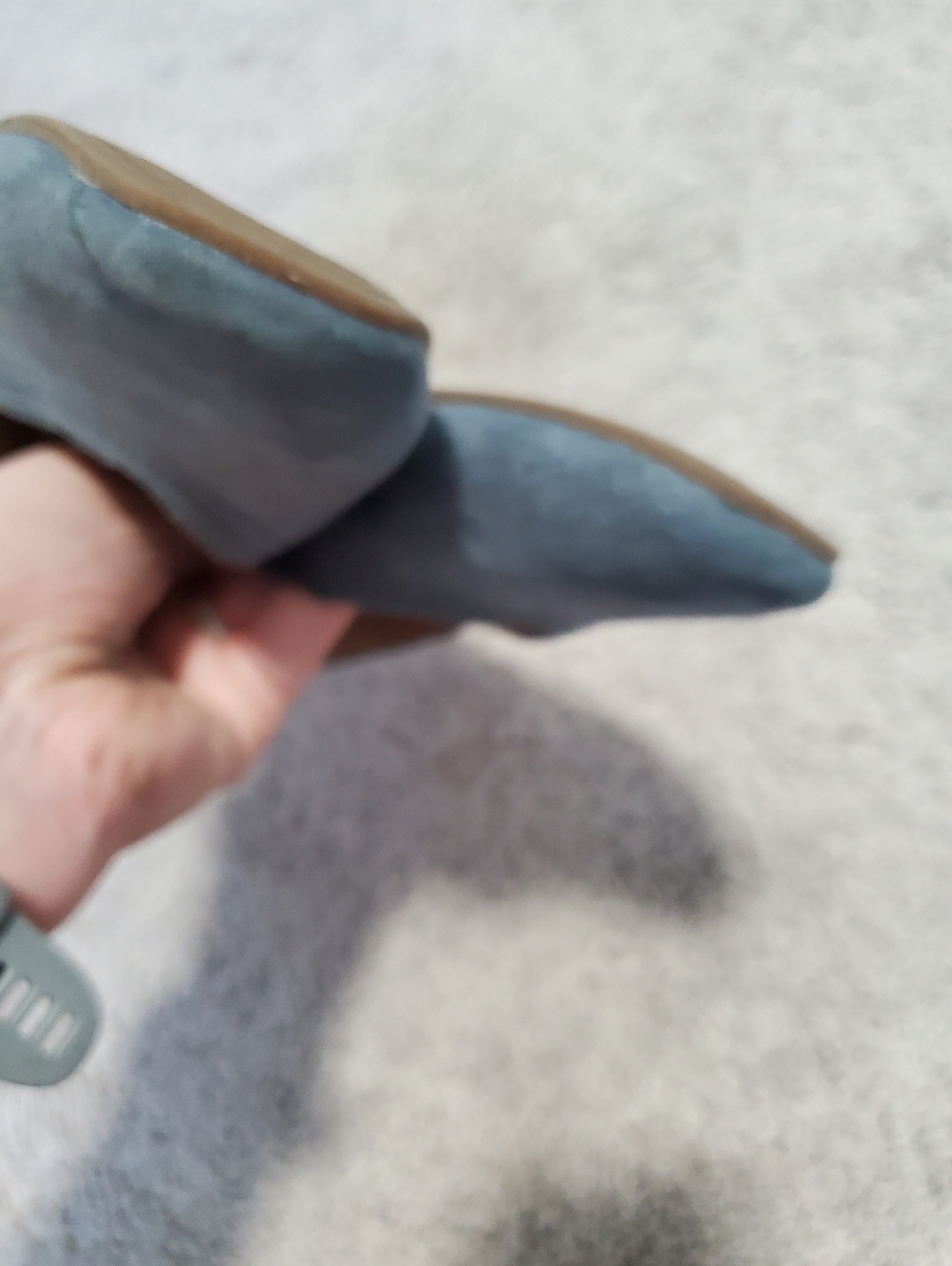 Lucky Brand Blue Alba Leather Flats Size 7.5 - Picture 7 of 9